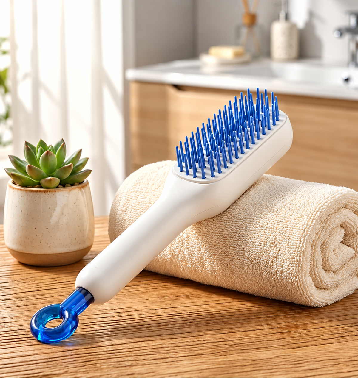 Self Cleaning Anti Static Scalp Massager Comb - Hair growth Instigator