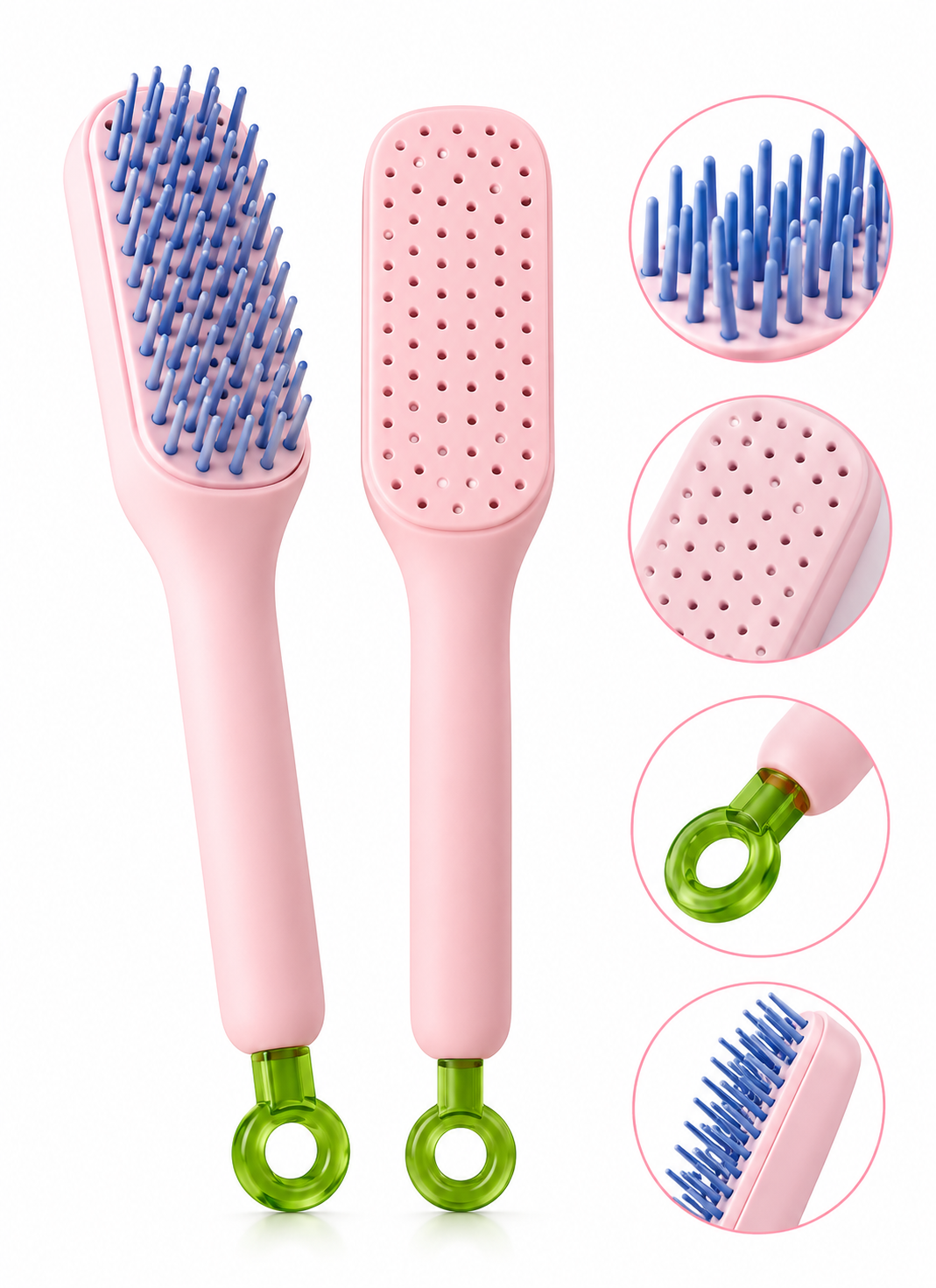 Self Cleaning Anti Static Scalp Massager Comb - Hair growth Instigator
